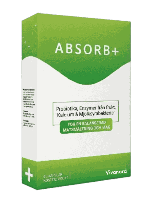 Absorb+ från Medvital — produktförpackning