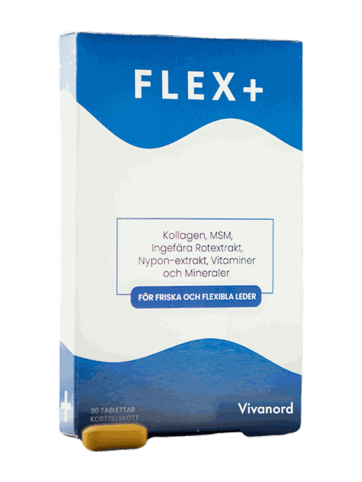 Flex+ från Medvital — produktförpackning