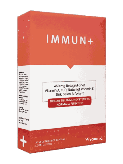 Immun+ från Medvital — produktförpackning