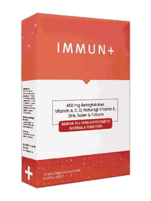 Immun+ från Medvital — produktförpackning