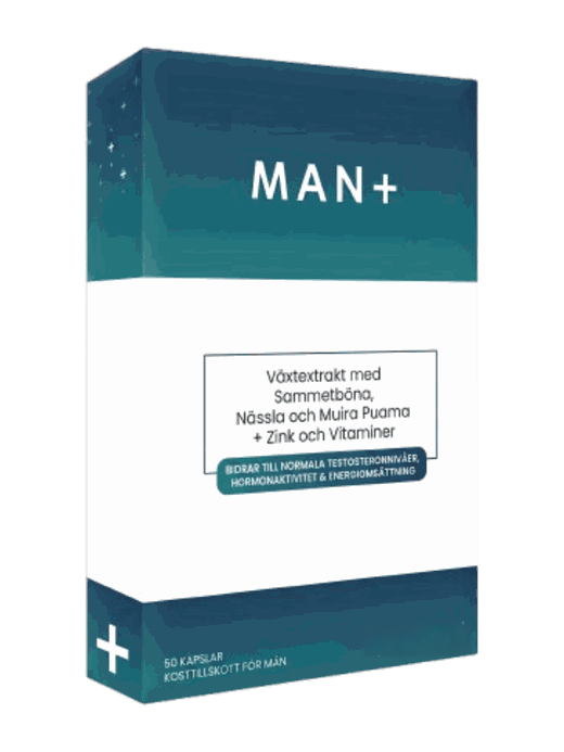 Man+ från Medvital — produktförpackning