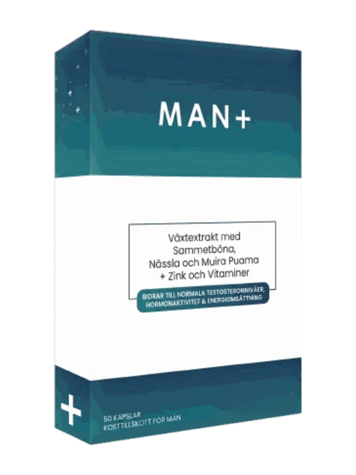 Man+ — produktförpackning