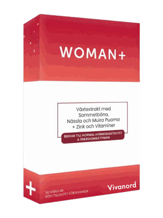 Woman+ från Medvital — produktförpackning