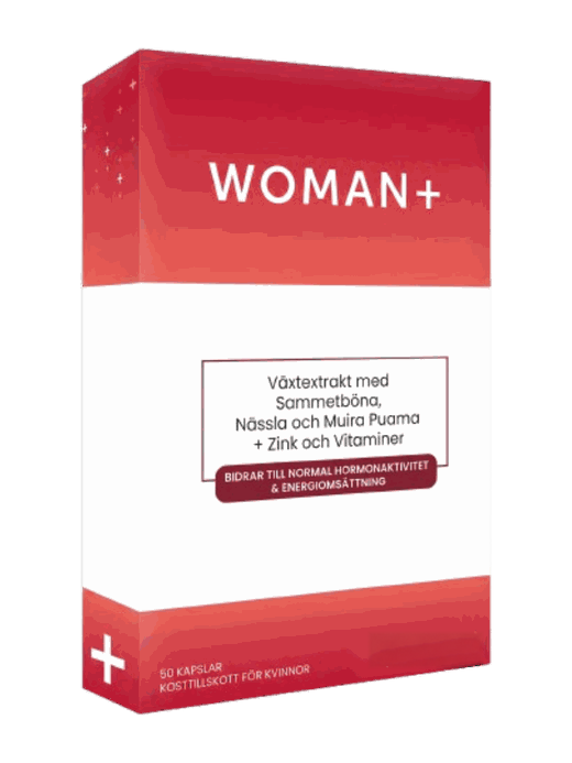 Woman+ från Medvital — produktförpackning